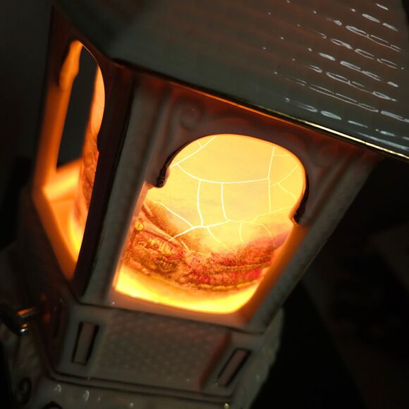 Thomas Kinkade Painter Of Light Spinning Light Up Musical Gazebo - Picture 12 of 12